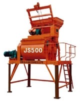 twin shaft concrete mixer JS500