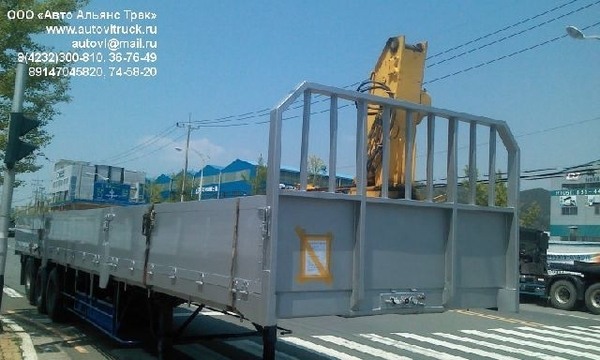 Фото - Jindo Полуприцеп бортовой, площадка-контейнеровоз, с новыми алюминиевыми бортами
