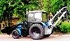 Трактор «Беларус-82.1» с навесным оборудованием ЭТЦ-1609 (с бульдозерным/ погрузочным оборудованием) для разработки талых грунтов