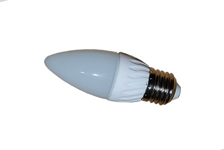 Фото - Светодиодная лампа LEDcraft Колба свеча Е27 3 Ватта Теплый белый