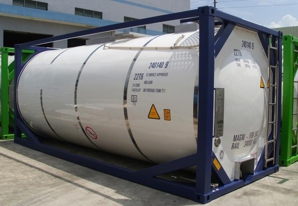 Фото - Танк-контейнер T11 для перевозки опасных химических веществ.