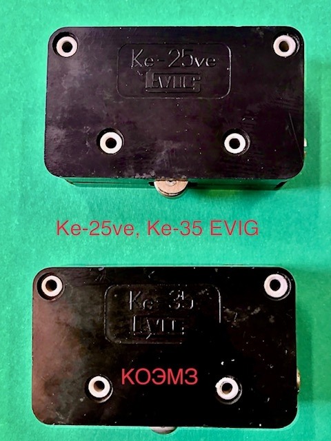 Фото - Ке-25ve, Ке-35 концевые выключатели пр-ва EVIG