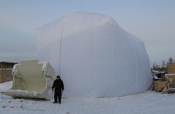 Фото - Палатка-чехол для ремонта спецтехники