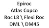 Atlas Copco DM45 DML DM Epiroc Roc L8 Flexi Roc D65