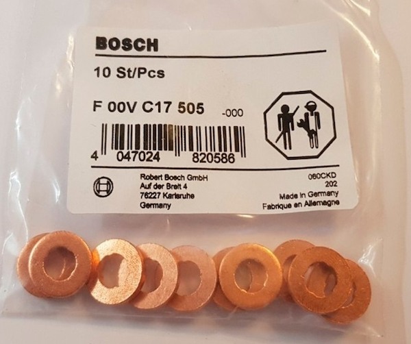 Фото - F00VC17505 Уплотнительное кольцо топливной форсунки Bosch
